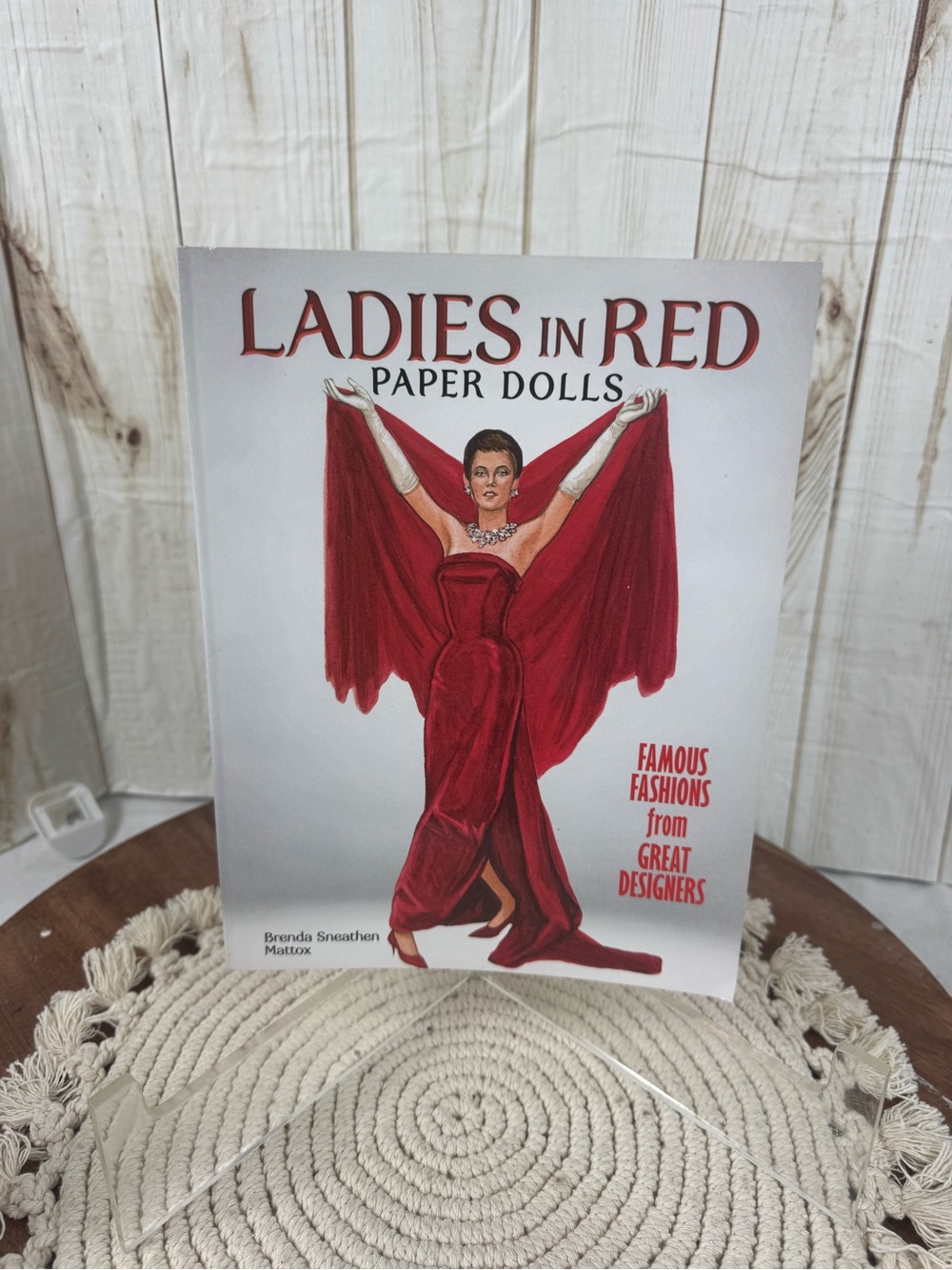 Ladies in Red Paper Dolls Book - Red
